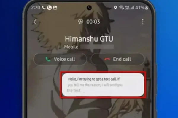 Bixby Text Call Feature
